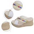 thumbnail image 5 of GHSOHS Womens Sandals Slippers Women's Flat Sandals Vintage Water Shoes Women Sandles Summer Fashion Woven Ethnic Style Open Toed Wedge Slippers Casual And Comfortable Outing Slippers Womens Sand,9, 5 of 9