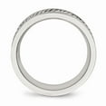 thumbnail image 2 of White Stainless Steel Ring Band Wedding Sterling Silver, 2 of 6