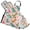 Colorful Dinosaur Flower Plant, variant on Flying Saucer in Cosmos Space 5 Pcs Kitchen Set Heat Resistant Oven Mitts and Non-Slip Pot Holders with Adjustable Cooking Apron