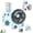 Glacier Blue, variant on 2026 New Portable USB Rechargeable Misting Table Fan, Mini Desktop Cooling Air Circulator with Mist Spray for Office Home Dorm Bedroom Summer Use (Ice Cream White)