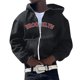 thumbnail image 1 of Gibobby Sudadera ligera hombre con cierre Sudadera con Cierre Y Capucha Manga Larga Hombre(Negro,XG), 1 of 4
