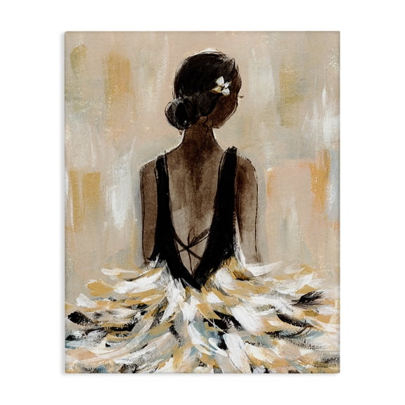 Stupell Industries Eclectic Ballerina in Abstract Gown Canvas Art, 16 x 20, by Annie Warren