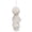 White, variant on IBA Indianbeautifulart Women Fleecy Green Crafting Thread Tassels Supply Handbag Charms Pack Of 2 Pieces