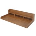 thumbnail image 5 of 2-Tier Washer Dryer Countertop, Laundry Wood Shelf Topper with Edge, Universal Fit, Suitable for Washer and Dryer Laundry Hamper Counter Storage (Walnut), 5 of 8