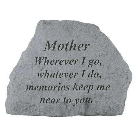 Wherever I Go Memorial Accent Stone With Personalized Header