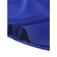 thumbnail image 4 of Top Peplum Elegante con Cinturón Manga 3/4 y Cuello Redondo Allegra K Azul Brillante M, 4 of 5