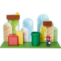 SUPER MARIO Nintendo Acorn Plains 2.5” Figure Playset with Feature Accessories