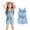 Blue, variant on TUOBARR Toddler Girl Summer Outfits Newborn Toddler Baby Girl Clothes Rompers Denim Blue Cotton Washed Jeans Sleeveless Bow Jumpsuit Blue 1-2 Years