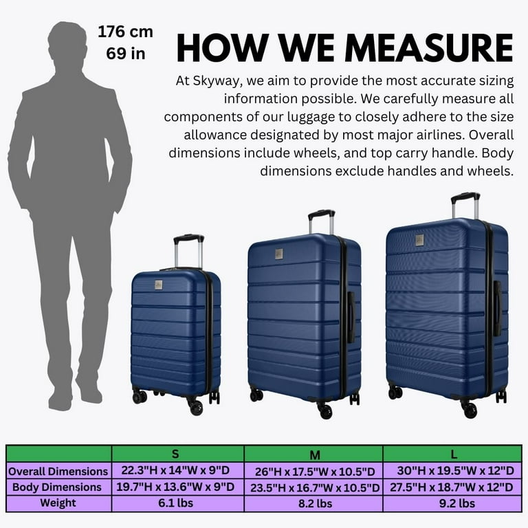 Skyway Luggage 24 Epic 2.0 Hardside 4 Wheel Spinner Luggage Medium Check in Royal Blue Shop Black Friday Deals for 2024 Walmart