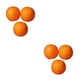 thumbnail image 2 of Inteprter 3 Pieces Artificial Orange Model Tabletop Props Foam Simulation Accessory Decor Ornament Fake Fruit for Living Room naranja 8cm 2Conjunto, 2 of 6