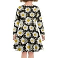 thumbnail image 3 of Suhoaziia Midi Dresses for Women with Designs Daisy Note Print Twirl Skirt Self Cultivation Jumpskirt Winter Outdoor Activities Clothes 9-10 Years, 3 of 7