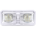 thumbnail image 1 of Luz de techo LED de doble cúpula para caravana, 12 V, 800 lm, iluminación interior para caravana/remolque con interruptor de encendido/apagado, blanco 6000-6500 K, 1 of 5