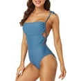 thumbnail image 4 of Charmo Maillots de Bain une Pièce pour Femmes Contrôle du Ventre Lacets Monokini, 4 of 6