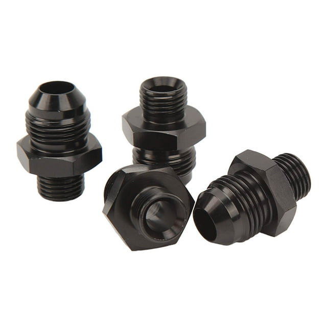 4Pcs Alliage d'Aluminium Polyvalent Orbe Mâle Raccord pour Pompe à Carburant de Refroidisseur de Carburant de Rail de Carburant