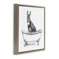 thumbnail image 2 of Stupell Industries Rustic Lodge Donkey in Bathtub Sketch Brown Floating Frame Canvas Art, 18 x 18, by Victoria Borges, 2 of 7