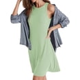 thumbnail image 5 of Sleeveless Solid Color Women Ribbed Mini Knit Tank Dress, 5 of 6