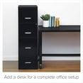 thumbnail image 5 of Pemberly Row 4 Drawers Vertical Black Metal Filing Cabinet Pre-assembled, 5 of 12