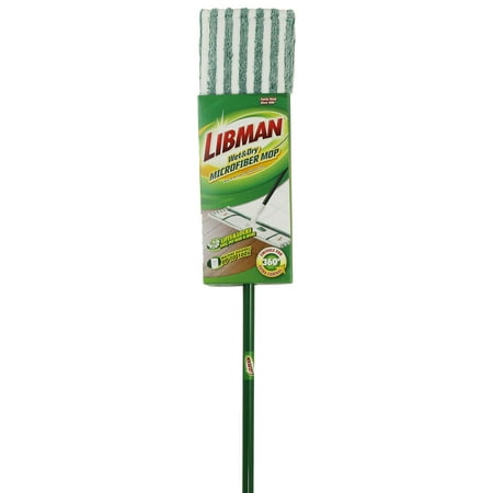 Libman Green Wet & Dry Microfiber Mop 360 Swivel with Machine Washable Pad