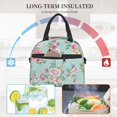 thumbnail image 4 of Easygdp Vintage Floral Caja de Almuerzo para Mujeres y Hombres, Bolsa de Almuerzo Insulada, Bolsas Reutilizables Impermeables para Viajes, Trabajo y Picnics, 4 of 7