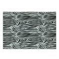 thumbnail image 1 of Zebra Print Cutting Board, Striped Zebra Animal Print Nature Wildlife Inspired Simplistic Illustration, Decorative Tempered Glass Cutting and Serving Board, Small Size, Black White, by Ambesonne, 1 of 1