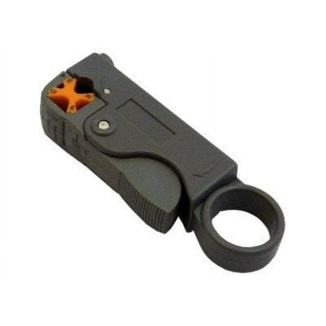 CableWholesale Black Coaxial Cable Stripper - Cleanly Removes Outer Jacket for RG58, RG59 & RG6 Coax Cable Installations