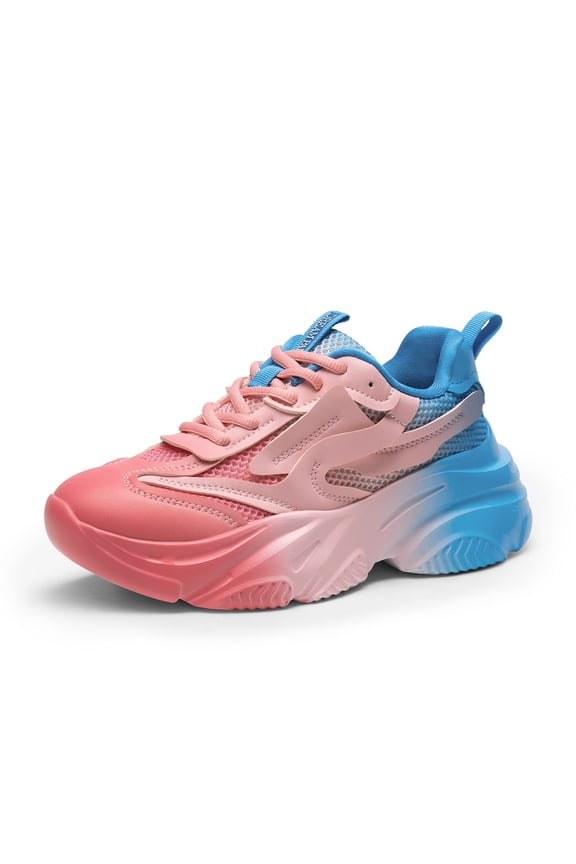 Women's Platform Chunky Fashion Sneakers Jaxon Walking Lace-Up Comfortable Dad Sneakers Workout Sport Work Casual Tennis Shoes