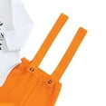 thumbnail image 6 of 3-6 Months Newborn Infant Baby Boy Halloween Outfit Pumpkin Long Sleeve Romper Overalls Suspender Pants And Hat Boys And Girls Baby Romper Pajamas Crawling Clothes, 6 of 9