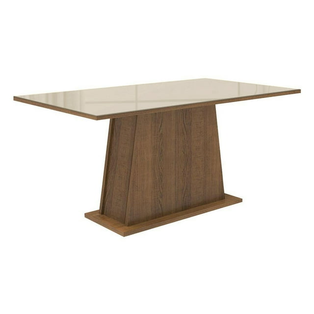 Mesa Comedor Madesa Rectangular Tablero de Vidrio 5364 MC