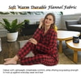 thumbnail image 3 of YUSHOW Womens Flannel Pajama Sets Long Sleeve Pj set for Women Soft Comfy Sleepwear with Long Pants Cotton Pj Loungewear Set, 3 of 7