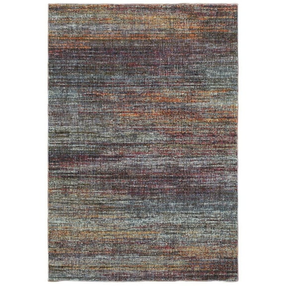 Oriental Weavers Atlas Area Rug - 8037B - 5'3" x 7'3" - in Multicolor - Modern Abstract Style, Stain Resistant, Family and Pet Friendly , Bedroom, Office Rug