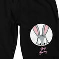 thumbnail image 2 of Looney Tunes Bugs Bunny Men's Black Graphic Sleep Shorts-Large, 2 of 5