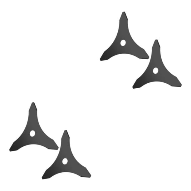 Scienceny Reemplazo de 2 piezas de hojas de sierra triangulares de metal - Fácil instalación Piezas de cortacésped de alta adaptabilidad negro 2PCS 2piezas