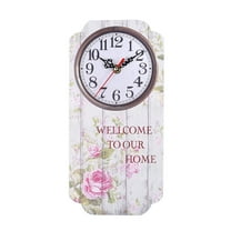 Nomeni 30cm Quartz Farmhouse Welcome to Our Home Wall Clock, Decorative