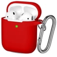 thumbnail image 1 of Funda Hamile compatible con AirPods 1/2 silicona roja, 1 of 6
