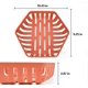 thumbnail image 1 of 3pcs Fruit Basket Vegetable Holder Kitchen Fruit Bowl Set Decorative Stand For Bread, Snacks, Households Items Storage, Pink, Dark Blue And Brick Red, 1 of 2