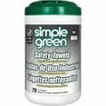 thumbnail image 2 of Simple Green 13351 Toallas De Seguridad 10 X 11 3/4 75 Por Bote, 2 of 4