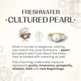 thumbnail image 6 of ANGARA Freshwater Cultured Pearl Ring with Diamond Collar in 14K Yellow Gold for Women | June Birthstone, Birthday, Anniversary, Jewelry Gift for Women | Pearl Ring, 6 of 8