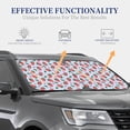 thumbnail image 4 of Fotbe Strawberries 2-Piece Car Windshield Sun Shade | Sun Blocker for Car Windshield | Foldable Automotive Interior Accessories for Sun Protection-Medium, 4 of 7