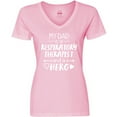 thumbnail image 3 of Inktastic My Dad is a Respiratory Therapist and a Hero Women's V-Neck T-Shirt, 3 of 5