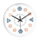 thumbnail image 1 of Reloj de pared silencioso para estudiantes, reloj colgante de pared, reloj de aprendizaje sin tictac de 8 pulgadas, reloj de enseñanza para aula, dorm Borde B, 1 of 10