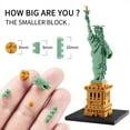thumbnail image 6 of HI-REEKE Architecture Micro Mini Building Block Set Statue of Liberty Building Kit Gift Multi Color, 6 of 7