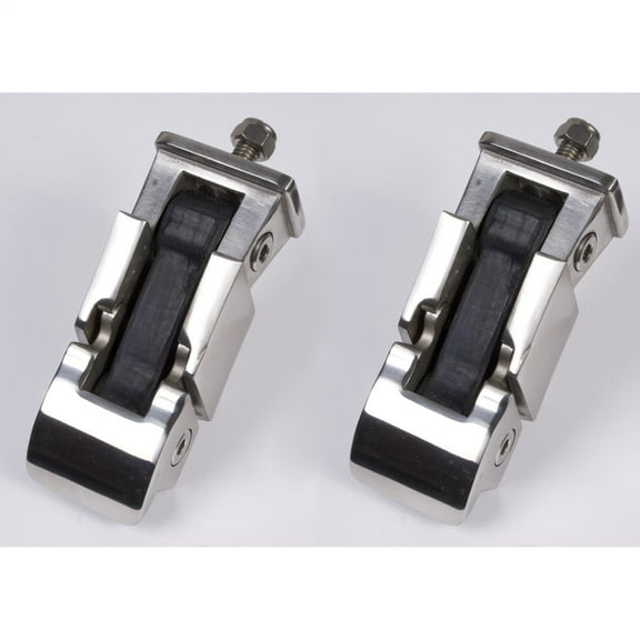 Rugged Ridge 11116.02 Hood Catch Kit, Stainless Steel; 97-06 Jeep Wrangler TJ