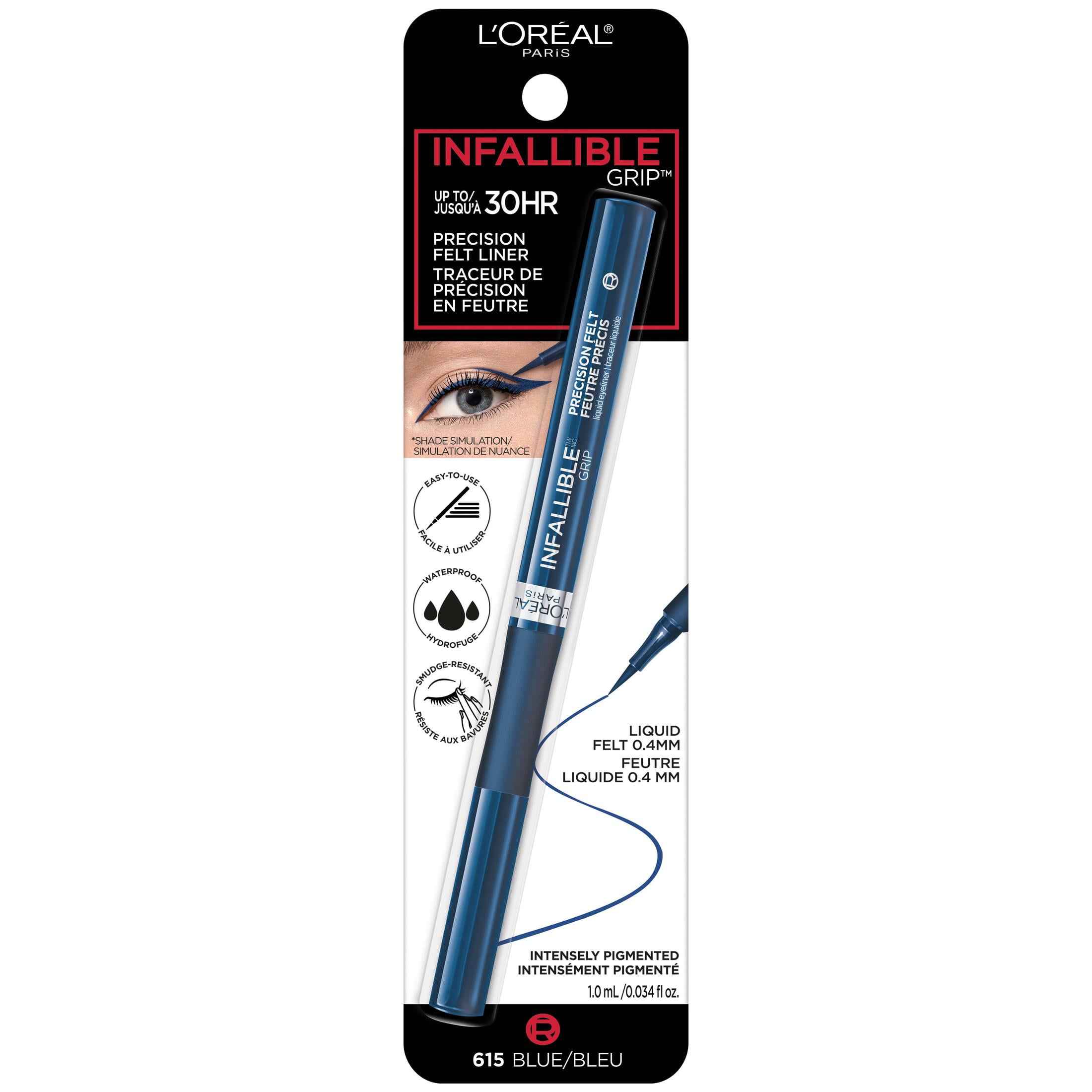 (2 pack) L'Oreal Paris Infallible Precision Felt Waterproof Liquid Eyeliner, 0.03 fl oz