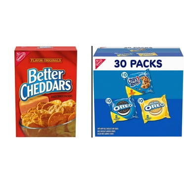 Nabisco Sweet Treats Variety Pack, 30 Snack Packs & Better Cheddars Crackers, 6.5 oz
