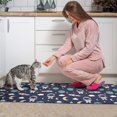 thumbnail image 3 of Astronaut and Moon Blue Pattern Anti Fatigue Kitchen Rugs Set Of 2, Non Slip Washable Decorative Floor Mats for Kitchen Sink Laundry, 17"x30" and 17"x47", 3 of 6