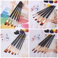 thumbnail image 3 of Wweixi Wood Paint Brushes Set Convenient To Carry Beginners And Professionals Easy To And Clean flat, 3 of 6