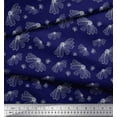 thumbnail image 3 of Soimoi Blue Viscose Chiffon Fabric Artistic Floral Print Fabric by the Yard 42 Inch Wide, 3 of 3