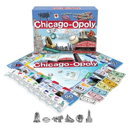 UPC: 0730799001062 | Late for the Sky Chicago-Opoly Board Game