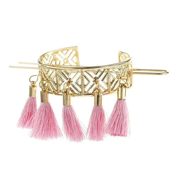 Accesorios para el cabello de boda con borla para mujer Rosado Hugo Máquina para hacer moños con pinzas para el cabello