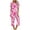 Multicolor, variant on Jamicy Sleepwear Set for Women Woemn's Pajama Set Short Sleeve Top with Capri Trousers Loungewear Two-Piece Set Comfortable Soft Woemn's Loungewear
